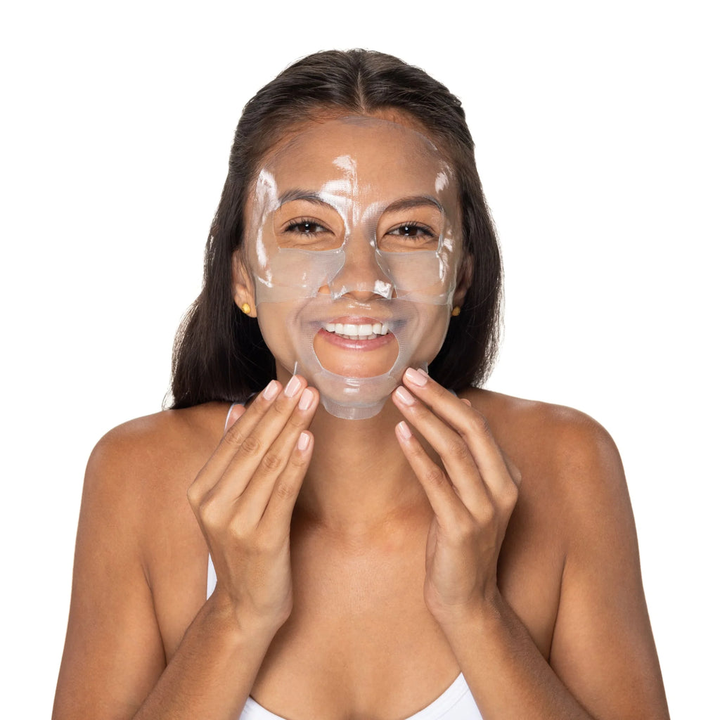 (4 Pack)  Hydro Boost Hydrating Face Mask, Hyaluronic Acid Face Sheet Mask, 1 Oz