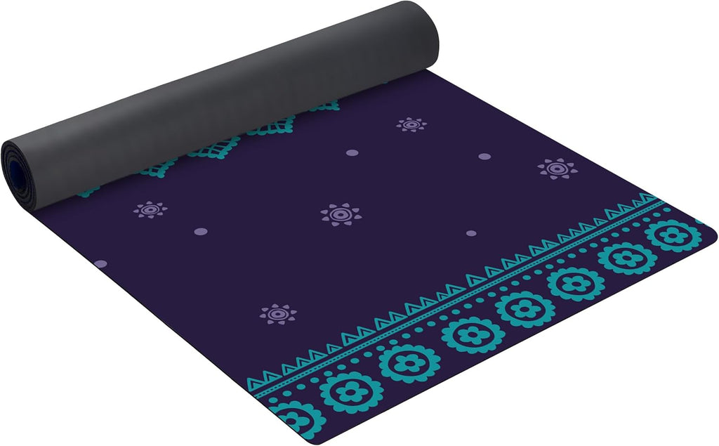 Suede TPE Yoga Mat High Density Non Slip Yoga Mats with Carrying Bag,72"X32" Extra Thick 8MM Exercise & Workout Mat for Yoga, Pilates and Fitness