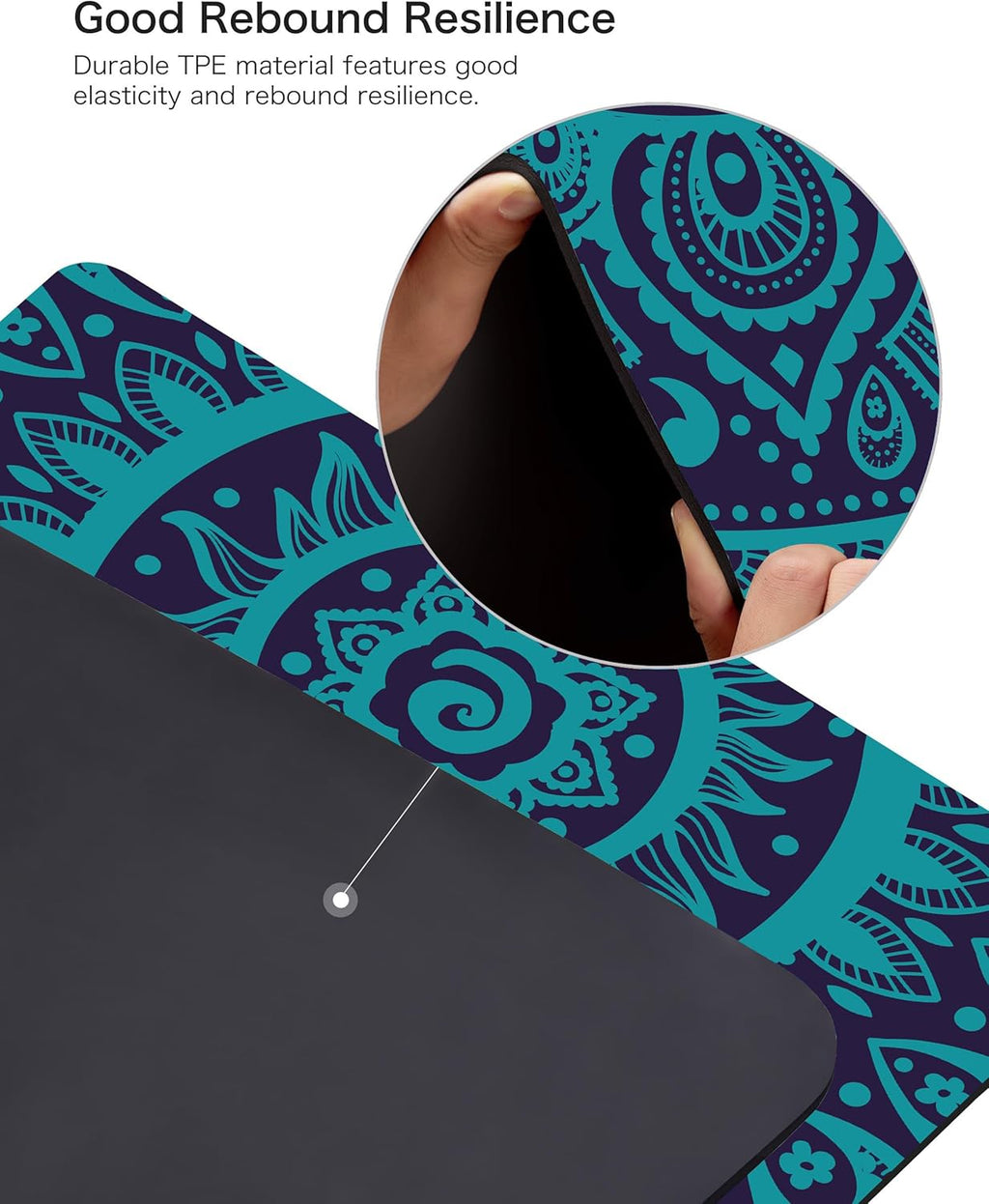 Suede TPE Yoga Mat High Density Non Slip Yoga Mats with Carrying Bag,72"X32" Extra Thick 8MM Exercise & Workout Mat for Yoga, Pilates and Fitness